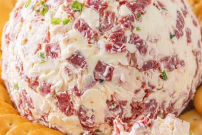 Thumbnail for Classic Cream Cheese Dried Beef Cheese Ball