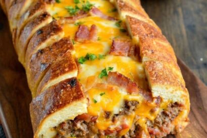 Thumbnail for Loaded Stuffed Garbage Bread