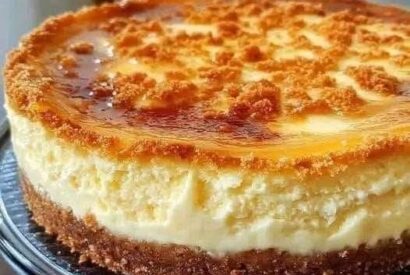 Thumbnail for Homemade Cheesecake with a Crispy Caramelized