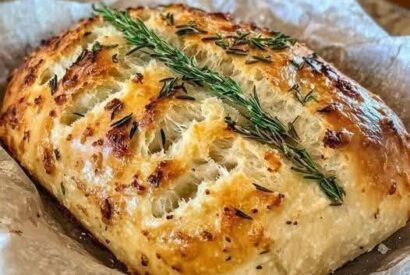 Thumbnail for Rustic No-Knead Sourdough Garlic Bread