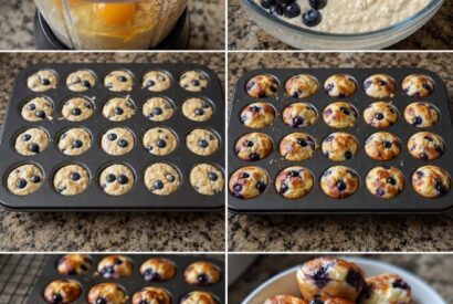 Thumbnail for Blueberry Cottage Cheese Pancake Muffins